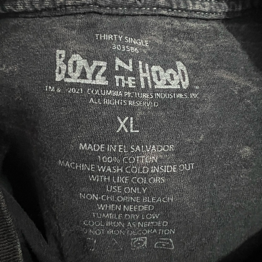 Boys N The Hood Men T-Shirt Acid Washed Gray Excellent Condition Size XL - Picture 3 of 3